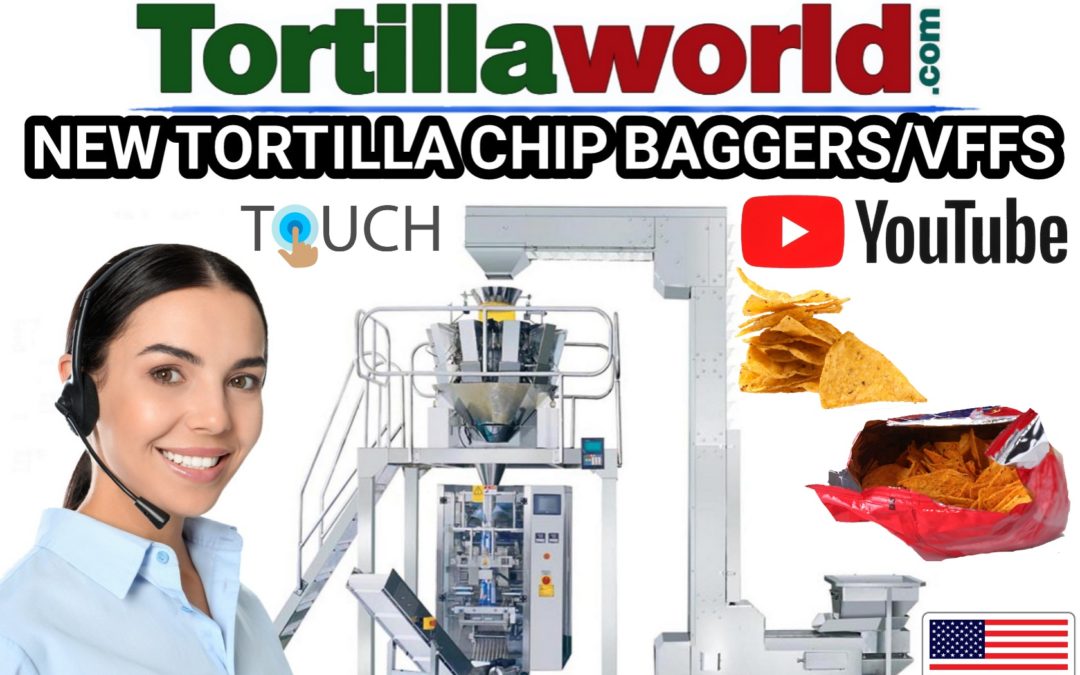 New tortilla chip VFFS baggers for sale