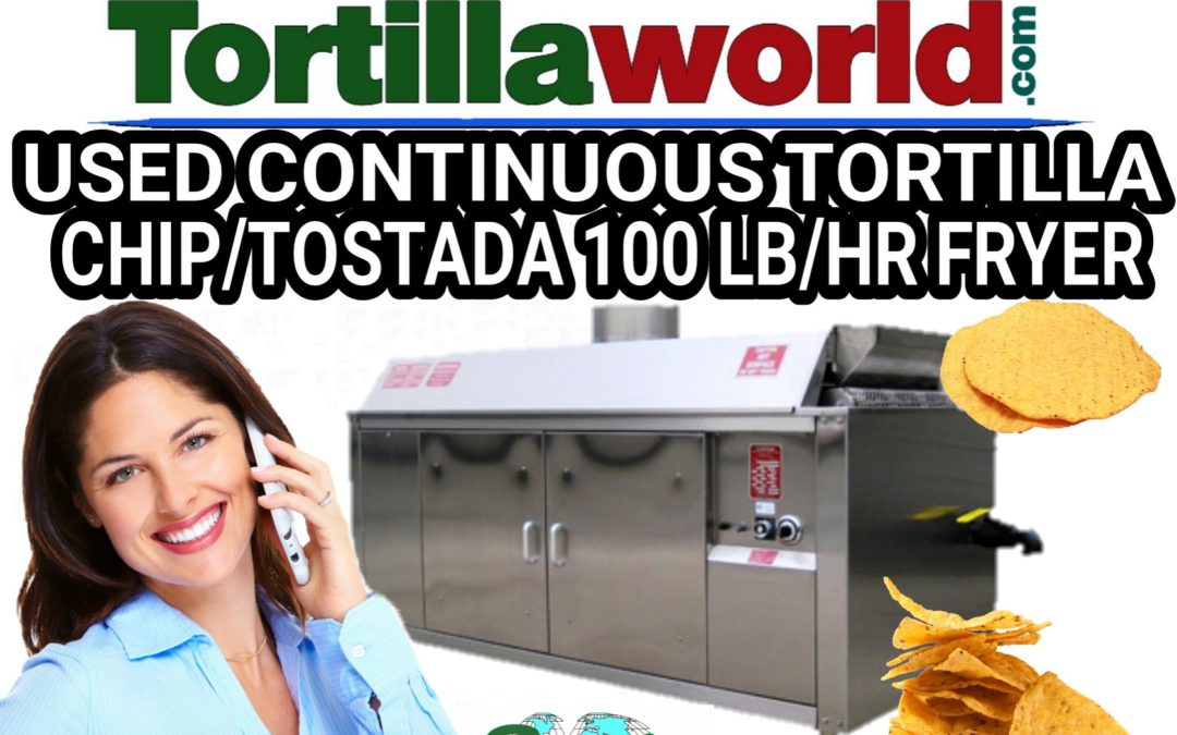 Used Superior 100 lb/hr tortilla chip & tostada fryer for sale