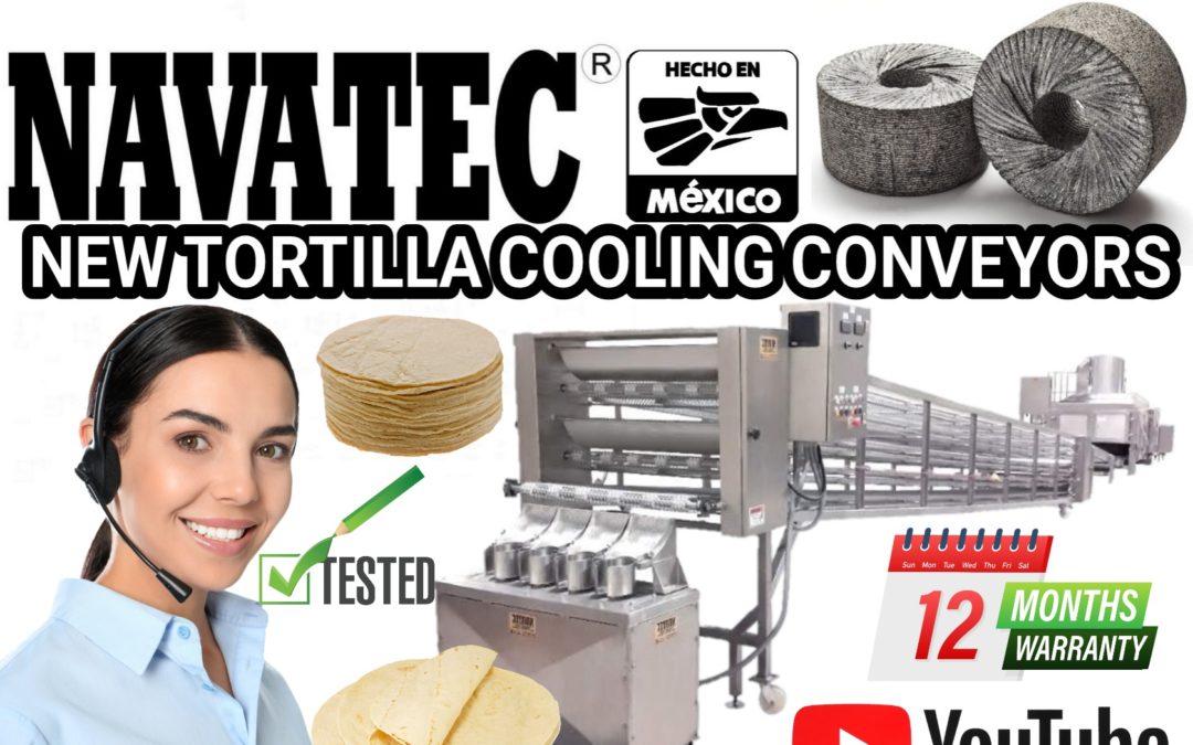 Navatec tortilla cooling conveyors for sale