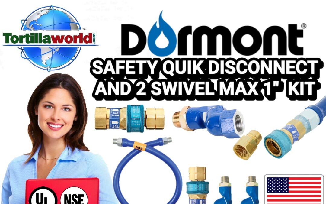 36″, 48″, 60″ & 72″ commercial 1″ gas hose quick disconnect & 2 swivel max kit for sale