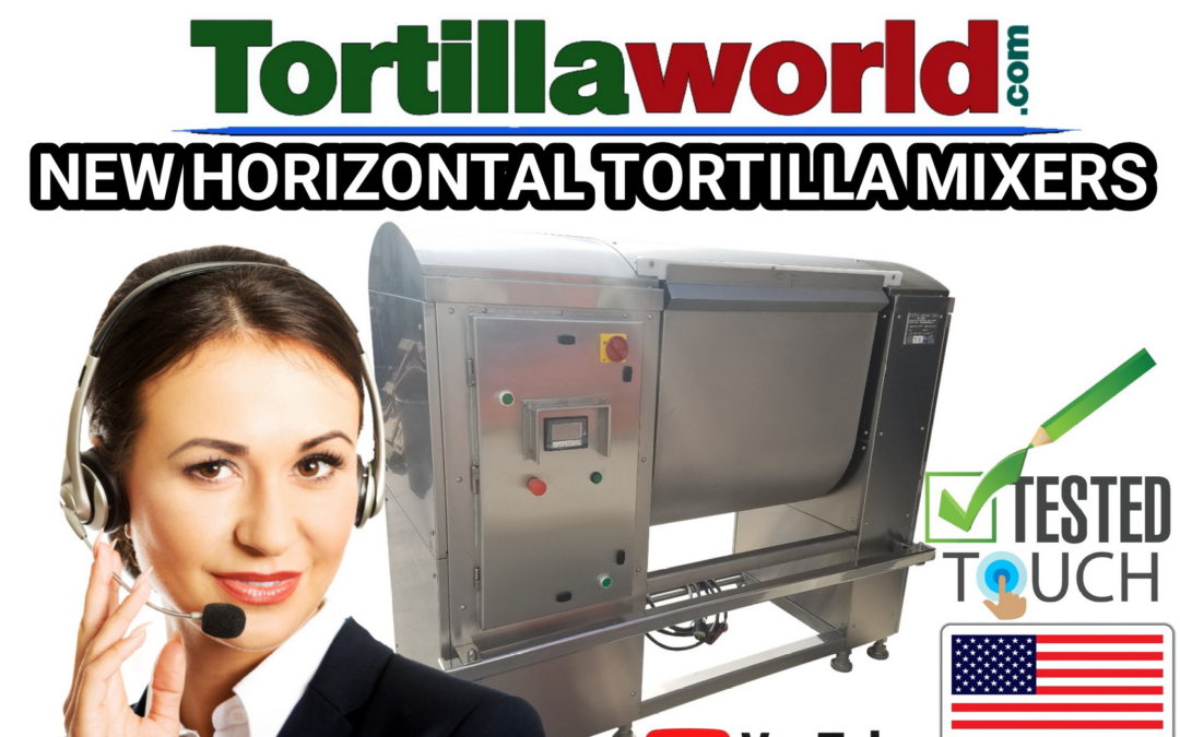 New horizontal tortilla mixers for sale