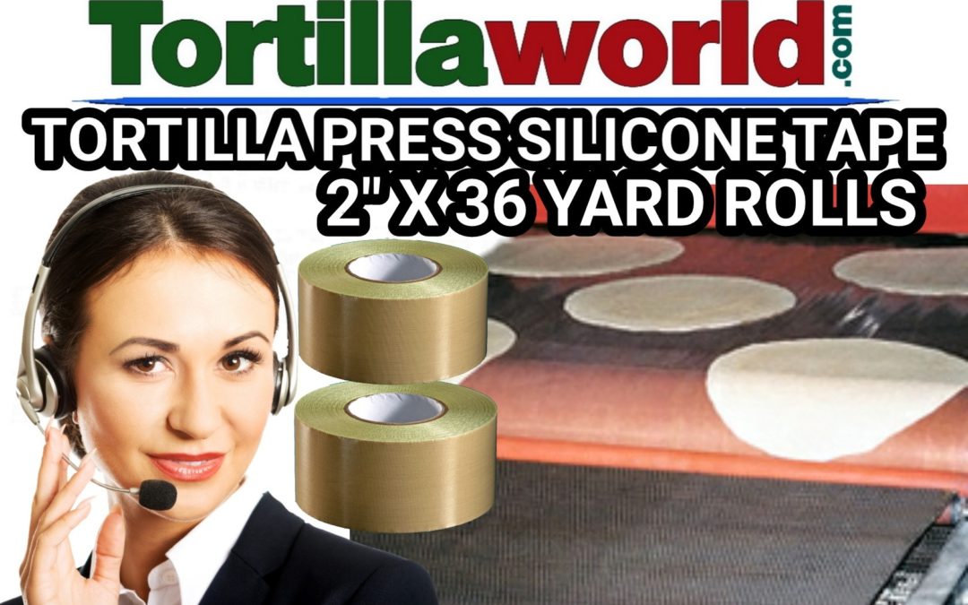 2″ W X 36 yard roll of silicone tape/tortilla press for sale