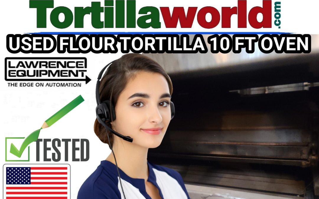 Used Lawrence flour tortilla 10 ft. oven for sale