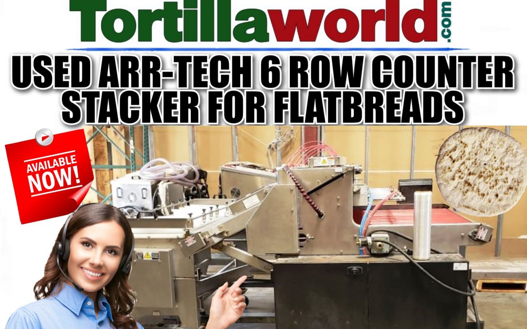 Used Arr-Tech 6 row counter stacker w/lane guides for sale
