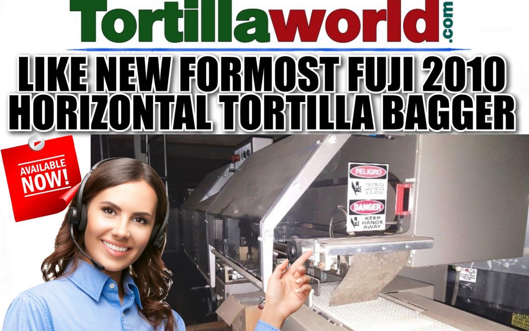 Used like new Formost Fuji horizontal tortilla bagger for sale