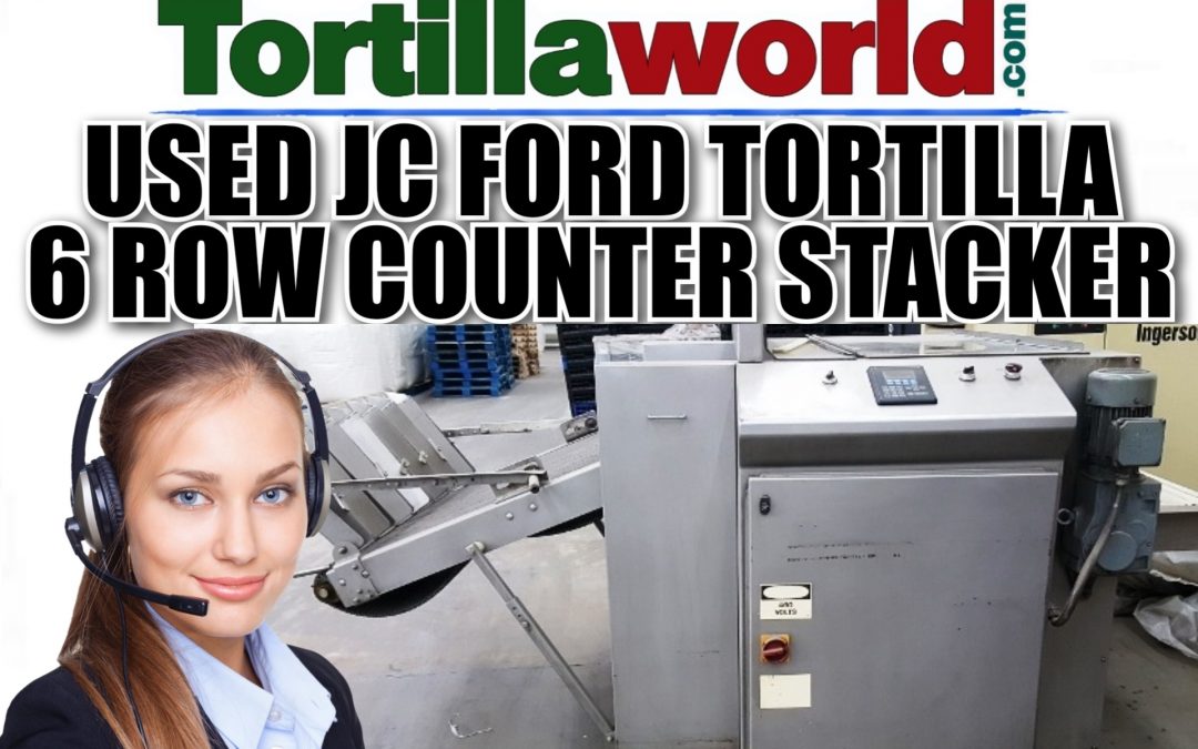 Used JC Ford 6 row tortilla counter stacker for sale