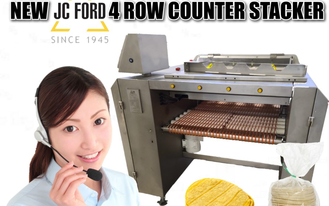 New JC Ford corn tortilla 4 row counter stacker for sale